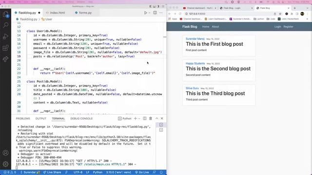 Build a Simple Blog with Flask part 2 - Step-by-Step Tutorial | Python in Tamil смотреть онлайн
