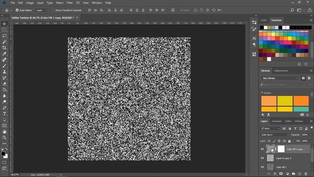 How to make a Glitter Texture in Photoshop смотреть онлайн