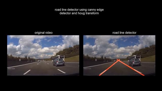 Road Line Detector use Canny Edge and Hough Transform смотреть онлайн