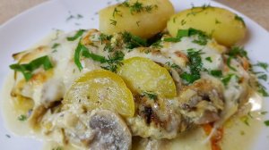 Кабачки с грибами в сметанном соусе, цыганка готовит.Gipsy cuisine.
