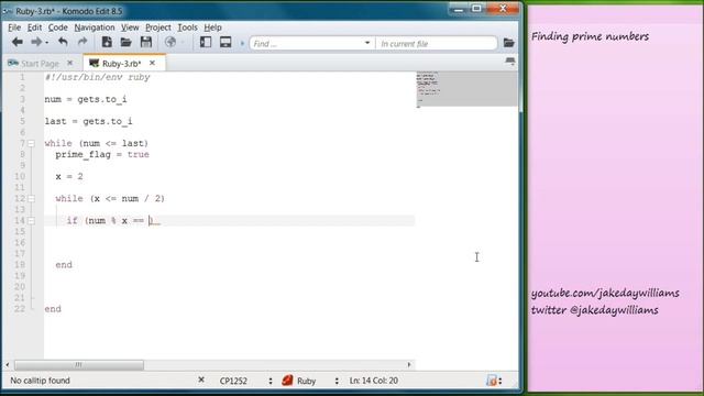 Ruby Programming - 17 - Find Prime Numbers смотреть онлайн