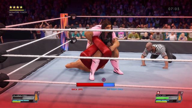 IRON MAN MATCH - The Great Khali vs Erica Lipps 🔥🔥 смотреть онлайн