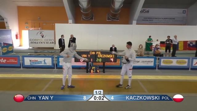 Luxardo Grand Prix 2022 SMS - L64 - Yan CHN v Kaczkowski POL смотреть онлайн