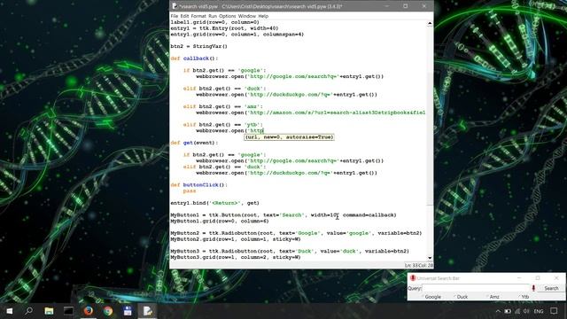 Voice Search with Tkinter and Python - 5 - Functions and Callbacks смотреть онлайн