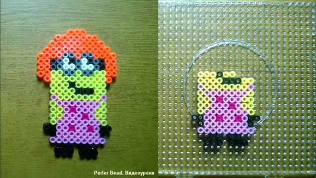 МИНЬОН №9 из термомозаики Perler/Hama Beads. Урок 17 | Perler Beads Minions Tutorial смотреть онлайн
