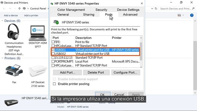 Seleccionar el puerto correcto para su impresora en Windows 10 | HP Computers | HP Support смотреть онлайн