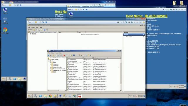 VmWare Player - Demo 3 Servers on Windows Domain with Domain Controller смотреть онлайн