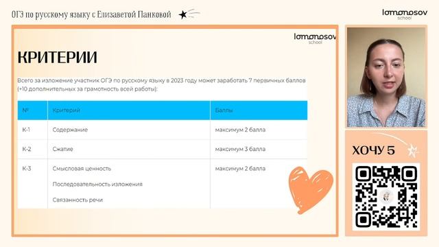 Лайфхаки для изложения + практика для ОГЭ 2024 по русскому языку | Lomonosov School смотреть онлайн
