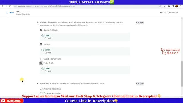 Google Workspace Security | Google Workspace Administrator | Coursera | Course 3 Quiz Answers смотреть онлайн
