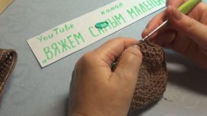 Вязание крючком кепка для мальчика #159