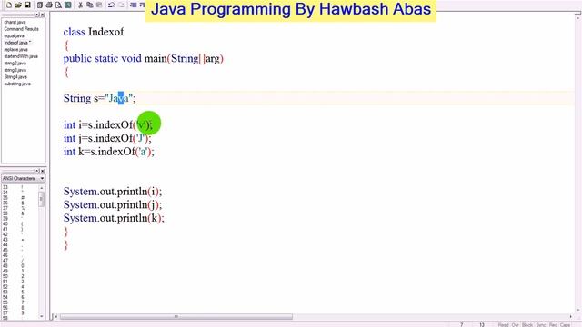 53 String IndexOf in java فێربونی پرۆگرامسازی جاڤا смотреть онлайн