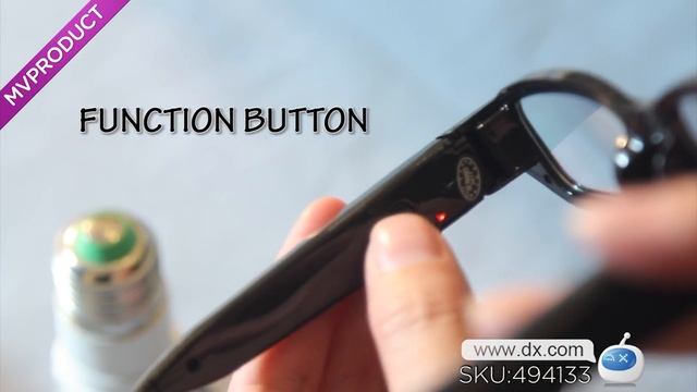 DX:1920 x 1080 HD 1080P Mini Camera Eyewear Video Recorder - Black смотреть онлайн