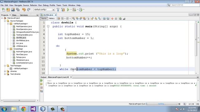 Java Tutorial for Beginners - 11 - Do-While loop смотреть онлайн