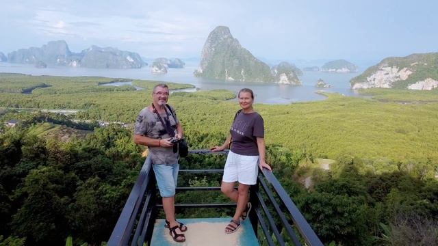 Samet Nangshe Viewpoint. Обзорная площадка в Phang Nga Bay.