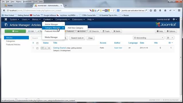 Joomla for beginners tutorial 2 - A brief overview of Joomla's UI смотреть онлайн