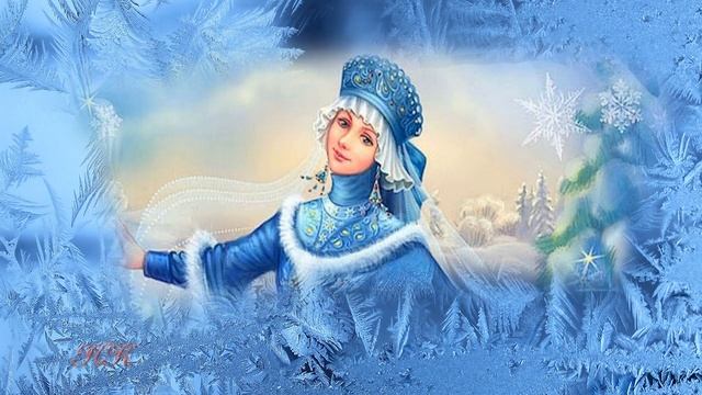 Морозные узоры ? Зимние узоры на стекле ? Новогоднее поздравление Узоры Деда Мороза ? смотреть онлайн