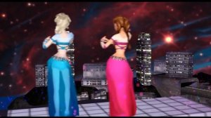 Холодное сердце. АННА И ЭЛЬЗА ТАНЦУЮТ ВОСТОЧНЫЕ ТАНЦЫ.