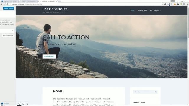 Baton WordPress free theme | Multi-purpose theme | Drag and drop | PREVIEW смотреть онлайн