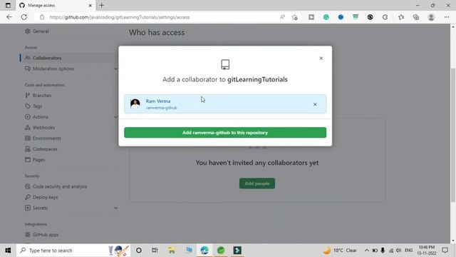 Add or invite multiple collaborators to a GitHub repository | Many developers can work together #gi смотреть онлайн