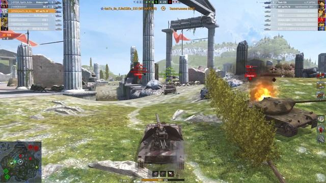 PvP Противостояние в РБ против Foch 155 10 лвл