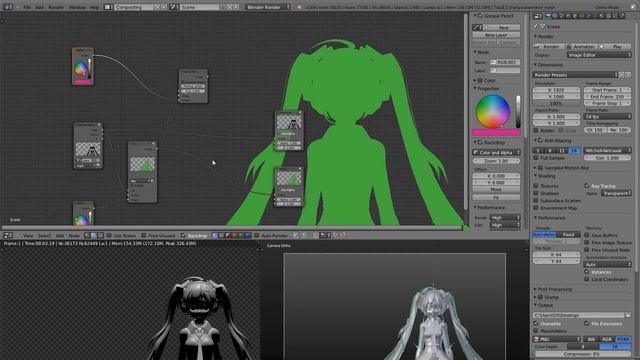 【MMD in Blender】Bad Apple render stylization (Tutorial) смотреть онлайн