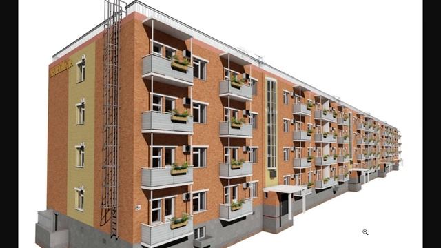 Проект четырехэтажного четырехподъездного дома