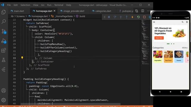 Delivery App - Flutter UI - Speed Code смотреть онлайн