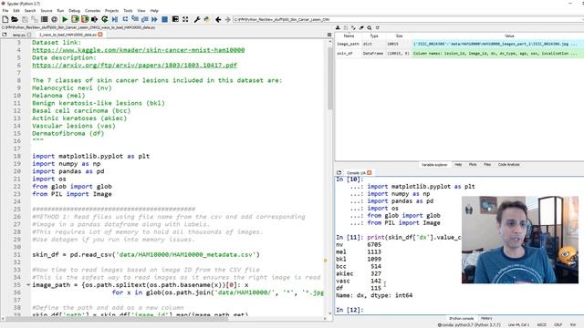 202 - Two ways to read HAM10000 dataset into python for skin cancer lesion classification смотреть онлайн