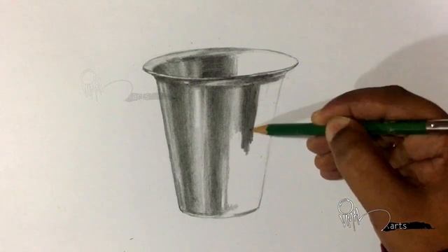 How to do Pencil shading on Paper | Steel Glass with metal properties смотреть онлайн