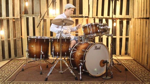 Pearl Session Studio Select Gloss Barnwood Brown Drum Set - 16x22,7x10,8x12,14x14,16x16 смотреть онлайн