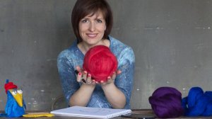 Пропитки для войлока. Валяем гранат на шаблоне-книжке