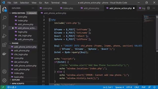 PHP 8 สร้าง Student Phone WebApp ที่มี Login смотреть онлайн