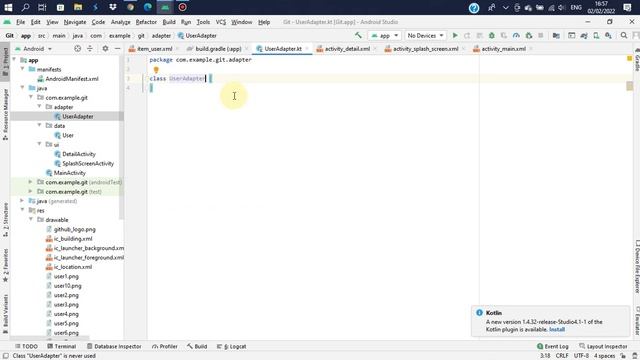 Making git apps | Using view binding and make Adapter part 1 смотреть онлайн