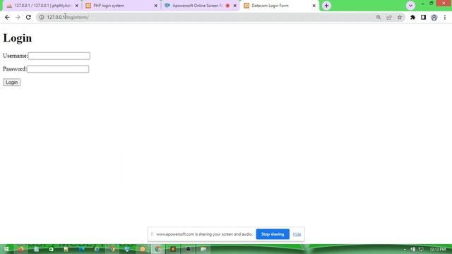 How to create login page using PHP & MySQL-1, Website Development course in Guwahati #webdesign #PH смотреть онлайн