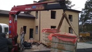 Хино 300 манипулятор, КМУ amco Veba 807NT 2s