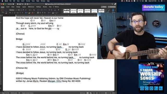 Christ is Enough Acoustic Guitar - Easy Chords Strum Along Chart Session by Eric Roberts смотреть онлайн