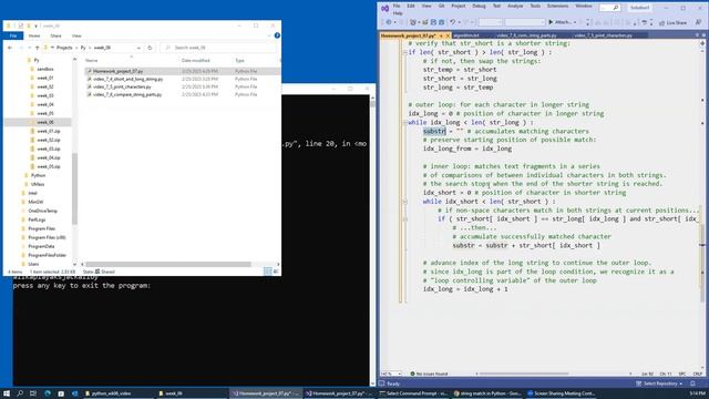 7.8 Substring matching prototype overview смотреть онлайн