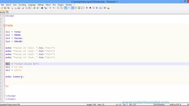 PHP Tutorial Bengali Part 14 Boolean and Null смотреть онлайн