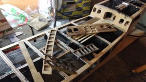 № 9 Сборка Черной Жемчужины. Изготовление  декораций палубных окон и дверей..