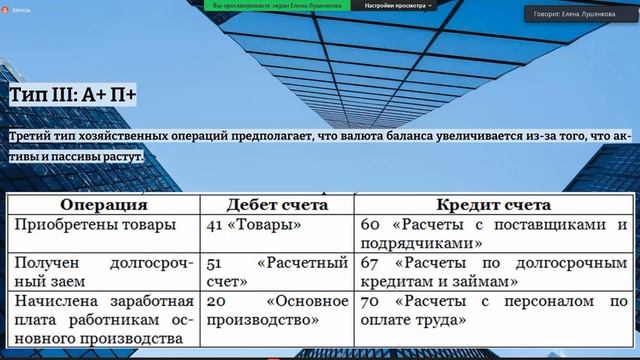 4 типа хозяйственных операций. (закрепление) Лекция.mp4 смотреть онлайн