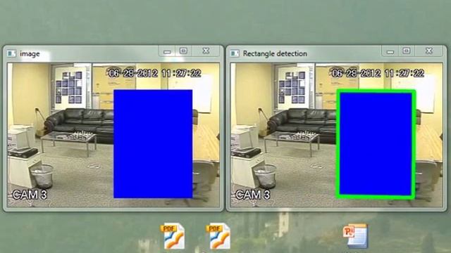 Rectangle detection on current frame смотреть онлайн