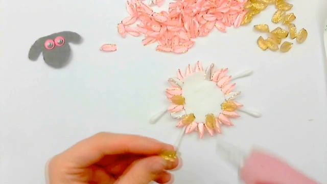 Kanzashi. Christmas Lamb / Канзаши. Новогодняя овечка