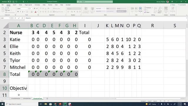 Employee Scheduling Using the Linear Program Solver Function in MS Excel смотреть онлайн