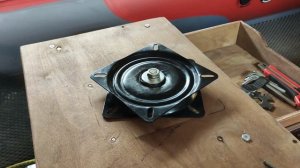 Доработка поворотной платформы под кресло в лодку