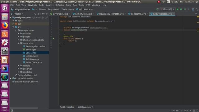 decorator design pattern in java смотреть онлайн