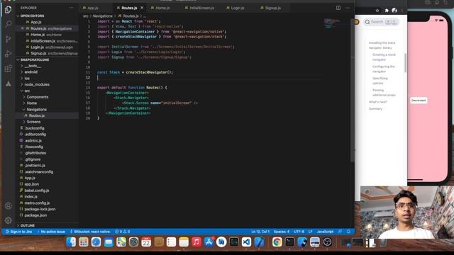 #4 React Navigation5 Installation || Project Setup || Snapchat Clone React Native || By Gulsher Kha смотреть онлайн