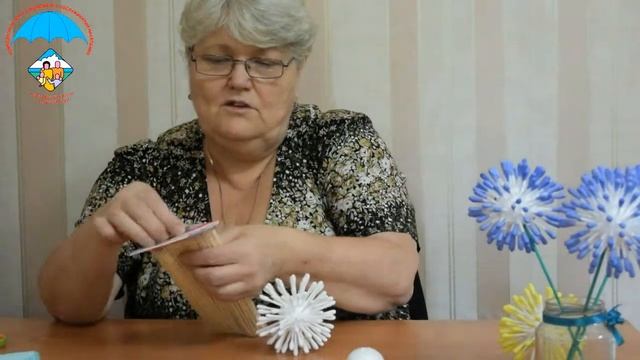 Цветы из ватных палочек смотреть онлайн