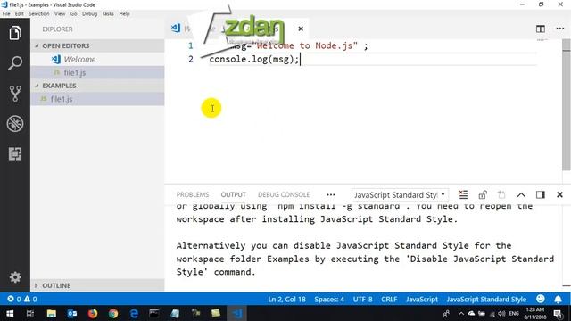 5 Node js Download and Setup Visual Studio VS Code for Node js Run Integrated Terminal and Debug смотреть онлайн