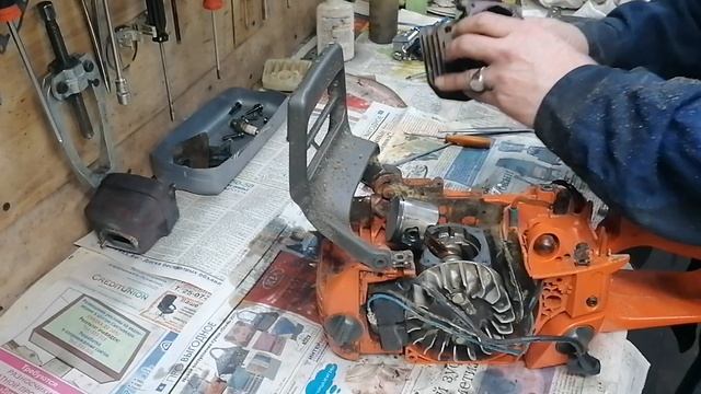 хускварна 350 ремонт . 1 часть смотреть онлайн