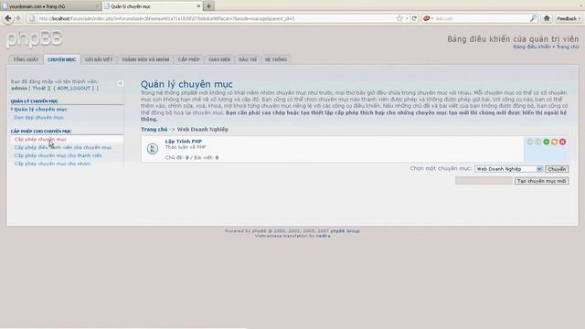 Học thiết kế website - Hướng dẫn tạo chuyên mục trong Forum PHPBB смотреть онлайн
